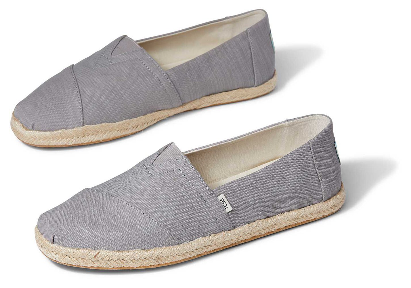 Toms Espadryle Męskie Szare - Alpargata Rope - 19RCHASZM